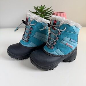 Columbia Kids' Teal and Black Winter Boots
